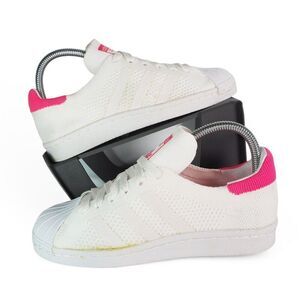 Adidas 80s Primeknit 'White Solar Pink' Casual Sneakers BB5095 Women's 5.5